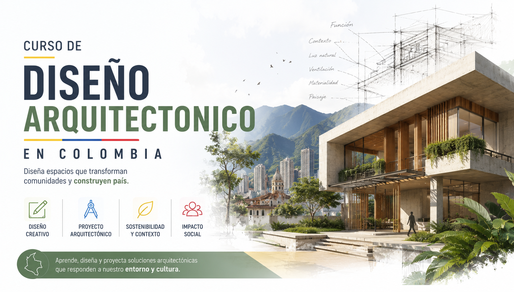 CURSO DE DISEÑO ARQUITECTONICO EN COLOMBIA